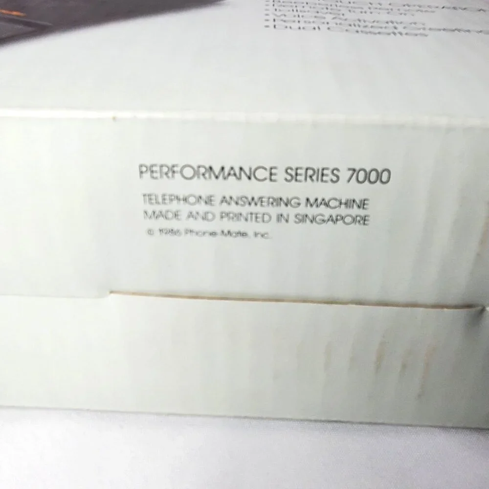 VTG 1986 Phone-Mate Telephone Answering Machine Performance Series 7000 NIB - Picture 13 of 14